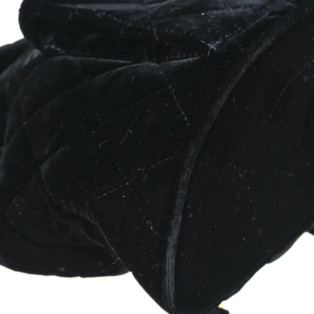 Chanel 1994-1996 Black Velvet Large Duma Backpack
