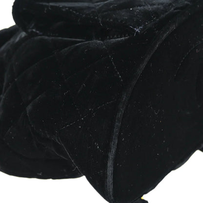 Chanel 1994-1996 Black Velvet Large Duma Backpack