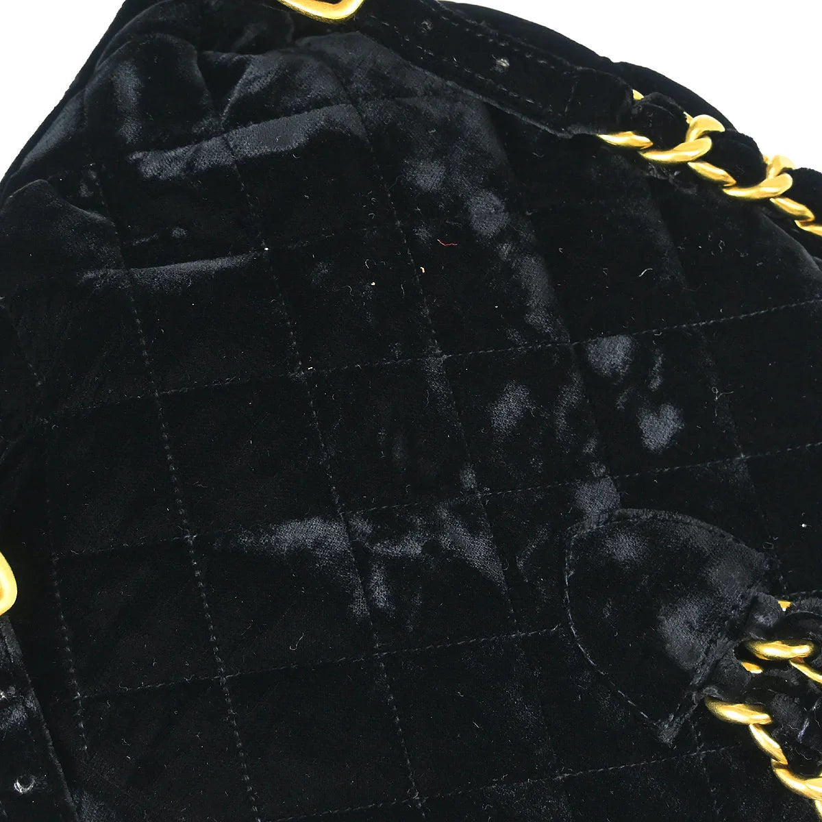 Chanel 1994-1996 Black Velvet Large Duma Backpack