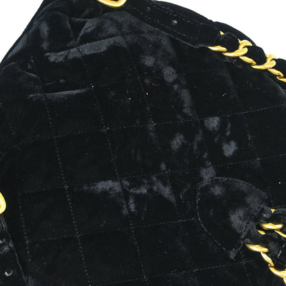 Chanel 1994-1996 Black Velvet Large Duma Backpack