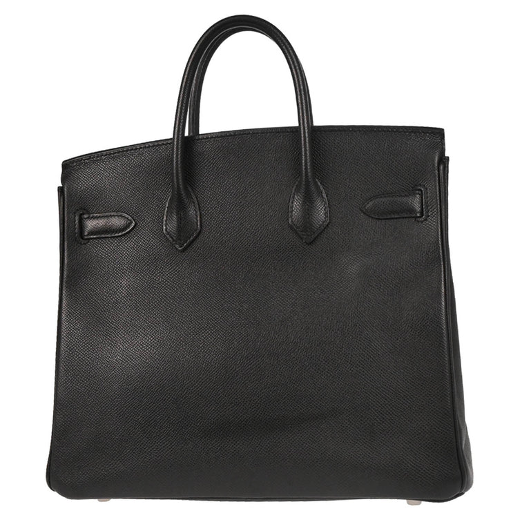Hermes Black Epsom Haut a Courroies 28 Handbag