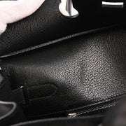 Hermes Black Epsom Haut a Courroies 28 Handbag