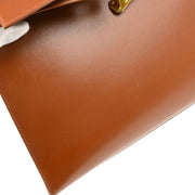Hermes Noisette Box Calf Kelly 32 Sellier 2way Shoulder Handbag