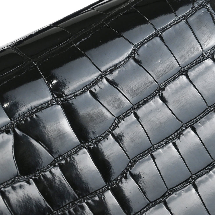 Hermes * Black Alligator Constance 18 Shoulder Bag