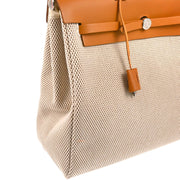 Hermes Beige Toile GM Herbag MM 2 in 1 2way Shoulder Handbag