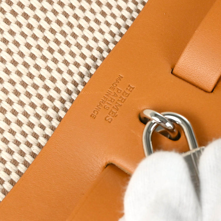 Hermes Beige Toile GM Herbag MM 2 in 1 2way Shoulder Handbag