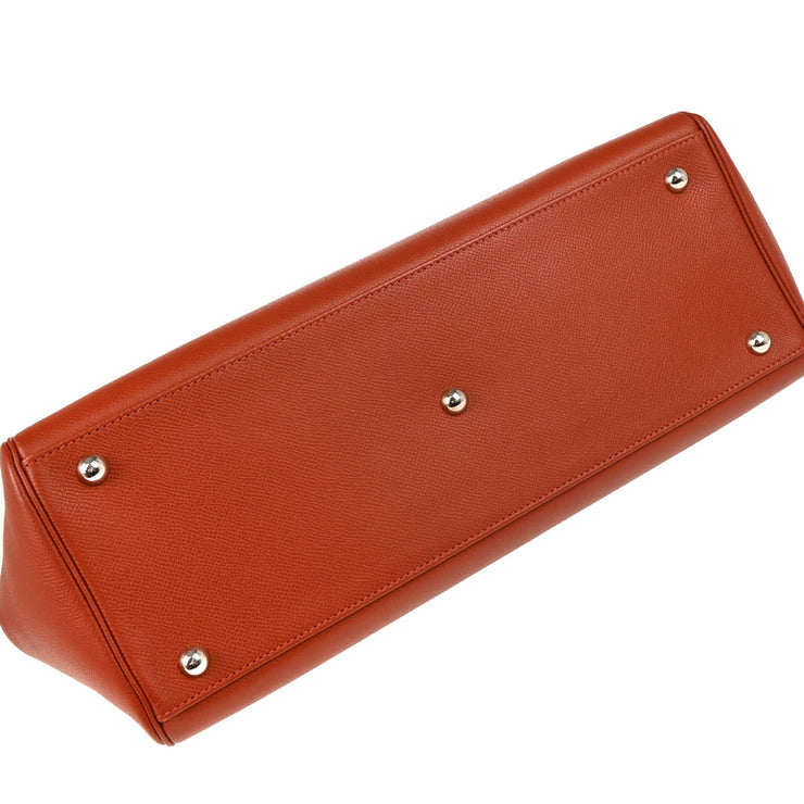 Hermes Brick Epsom Paris-Bombay 35 Handbag