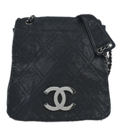 Chanel Black Calfskin Shoulder Bag