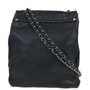 Chanel Black Calfskin Shoulder Bag
