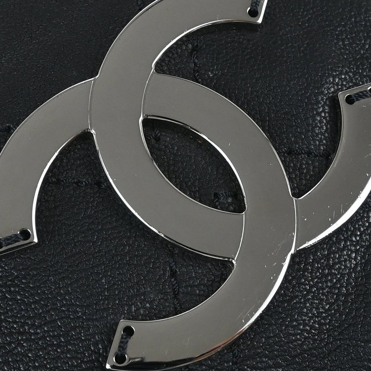 Chanel Black Calfskin Shoulder Bag