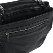 Chanel Black Calfskin Shoulder Bag