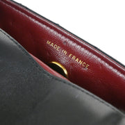 Chanel Black Lambskin Straight Flap Shoulder Bag