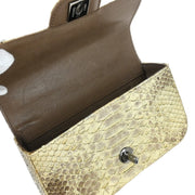 Chanel * Beige Python Stone Handbag