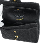 Chanel Indigo Denim Small Classic Double Flap Shoulder Bag