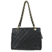 Chanel Black Caviar Petite Timeless Tote PTT Chain Handbag