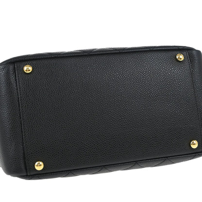Chanel 2008-2009 Black Caviar Petite Timeless Tote PTT Chain Handbag