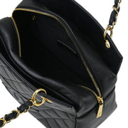 Chanel Black Caviar Petite Timeless Tote PTT Chain Handbag
