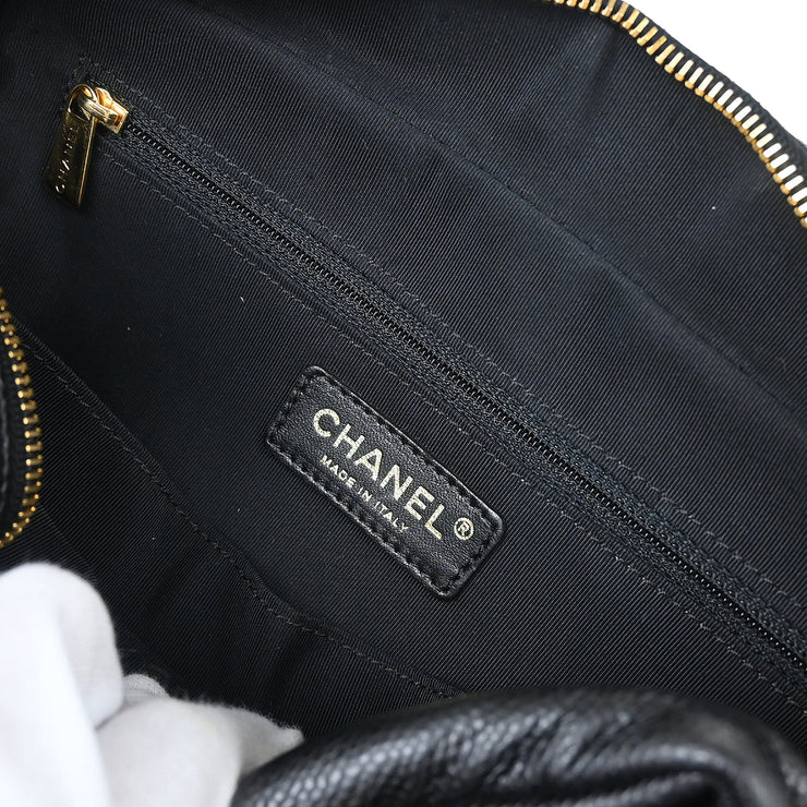 Chanel Black Caviar Petite Timeless Tote PTT Chain Handbag