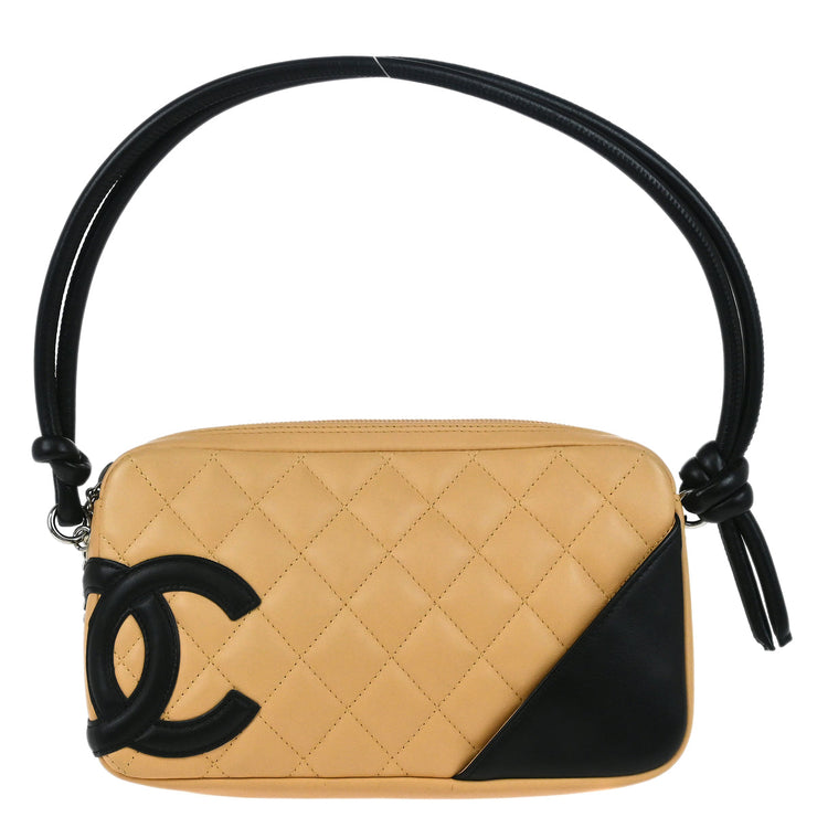 Chanel Beige Calfskin Cambon Ligne Handbag