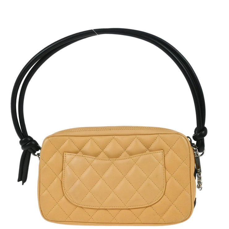 Chanel Beige Calfskin Cambon Ligne Handbag