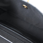 Chanel Black Patent Leather Straight Flap Shoulder Bag