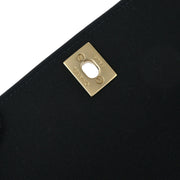 Chanel Black Patent Leather Straight Flap Shoulder Bag