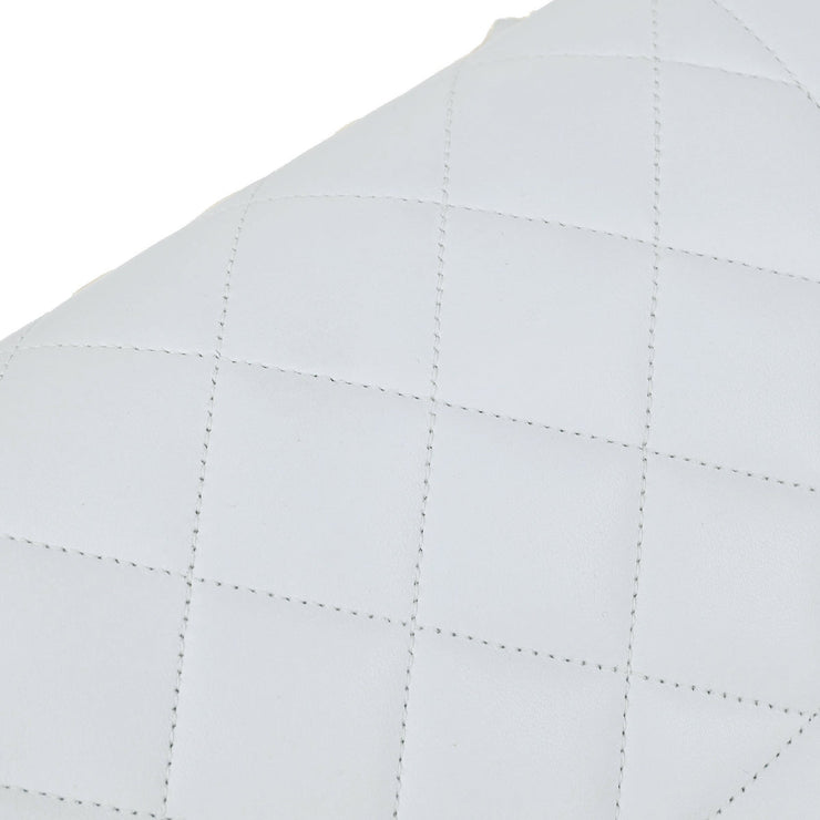 Chanel * White Lambskin Medium Diana Shoulder Bag