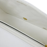 Chanel * White Lambskin Medium Diana Shoulder Bag