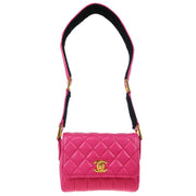 Chanel * Pink Lambskin Velvet Handbag