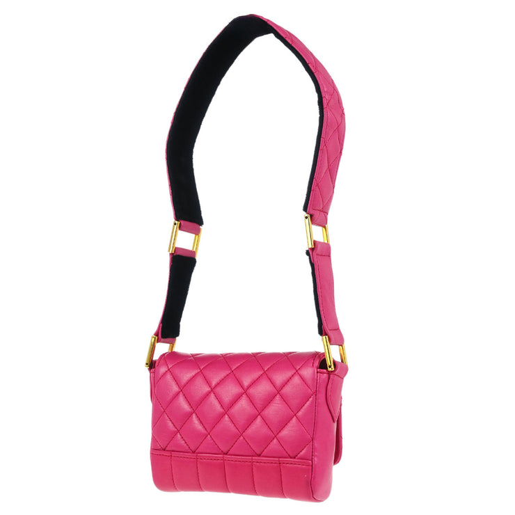 Chanel * Pink Lambskin Velvet Handbag