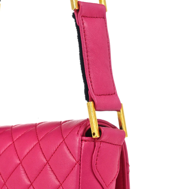 Chanel * Pink Lambskin Velvet Handbag