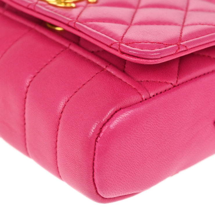 Chanel * Pink Lambskin Velvet Handbag