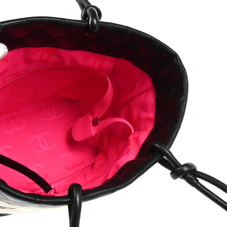 Chanel Black Calfskin Cambon Ligne Tote Handbag