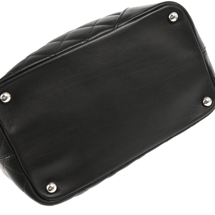 Chanel Black Calfskin Cambon Ligne Tote Handbag