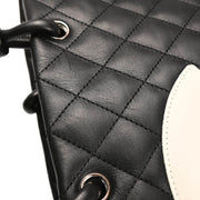 Chanel Black Calfskin Cambon Ligne Tote Handbag