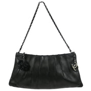 Chanel Black Lambskin Chain Handbag