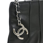 Chanel Black Lambskin Chain Handbag