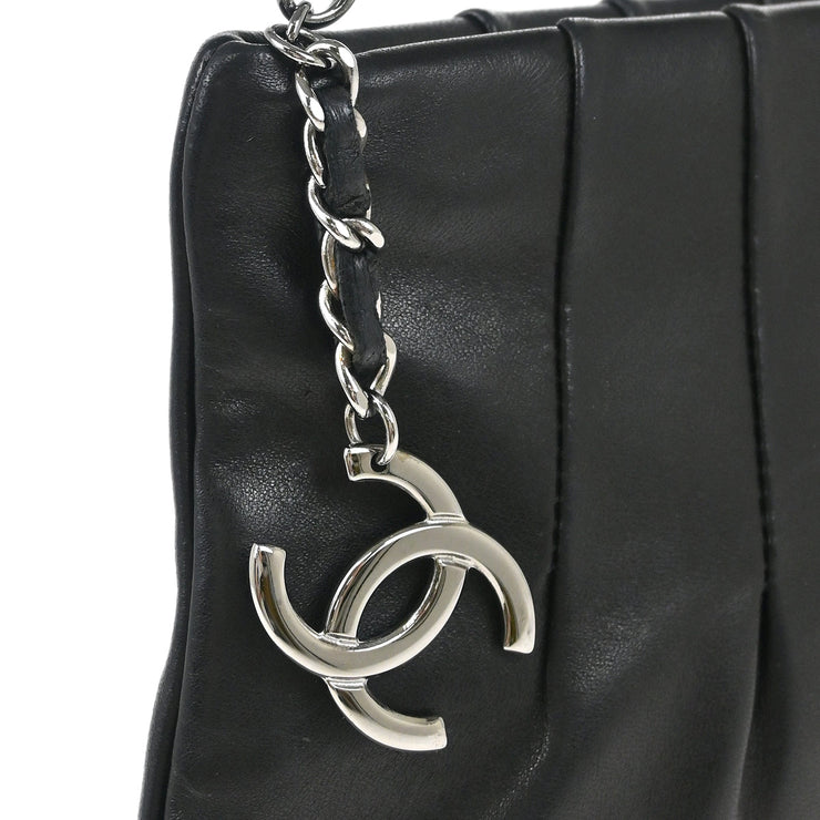 Chanel Black Lambskin Chain Handbag
