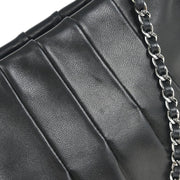 Chanel Black Lambskin Chain Handbag