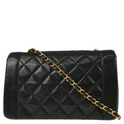 Chanel Black Lambskin Medium Diana Shoulder Bag