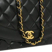 Chanel Black Lambskin Medium Diana Shoulder Bag