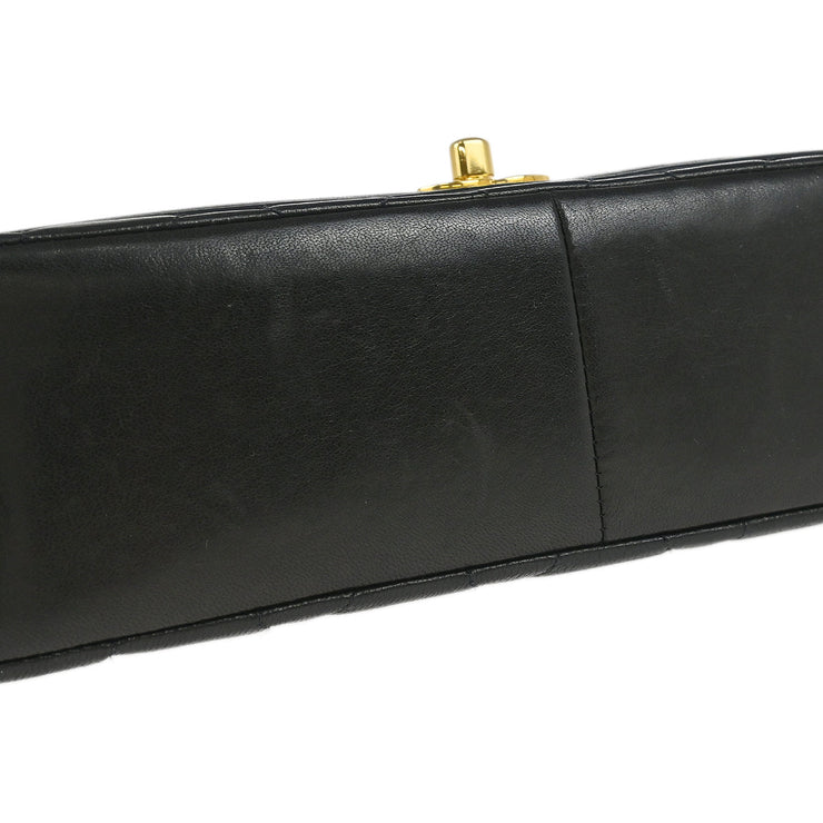 Chanel Black Lambskin Medium Diana Shoulder Bag