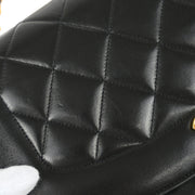 Chanel Black Lambskin Medium Diana Shoulder Bag
