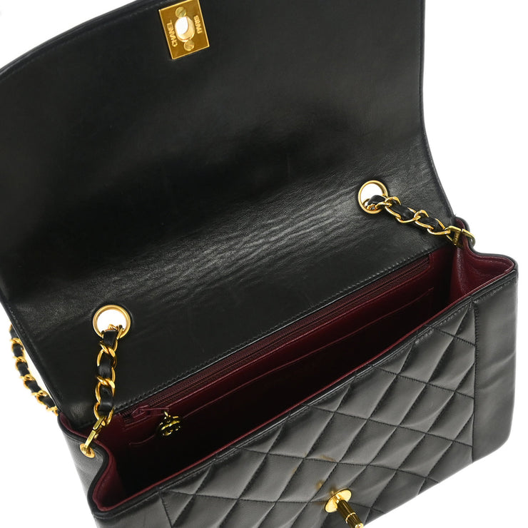 Chanel Black Lambskin Medium Diana Shoulder Bag