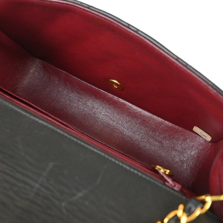 Chanel Black Lambskin Medium Diana Shoulder Bag