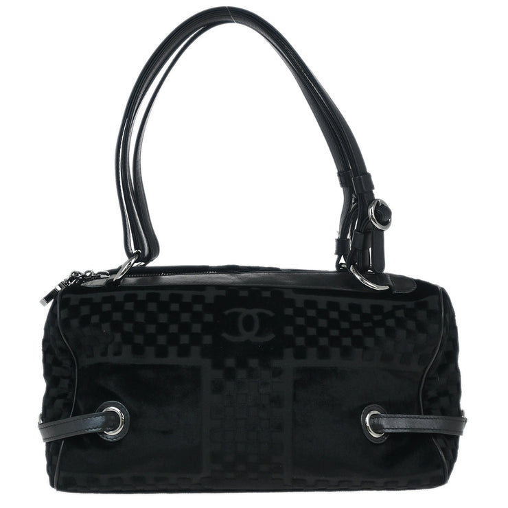Chanel Black Velvet Handbag