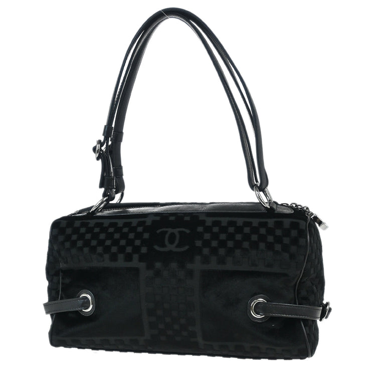Chanel Black Velvet Handbag