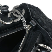 Chanel Black Velvet Handbag