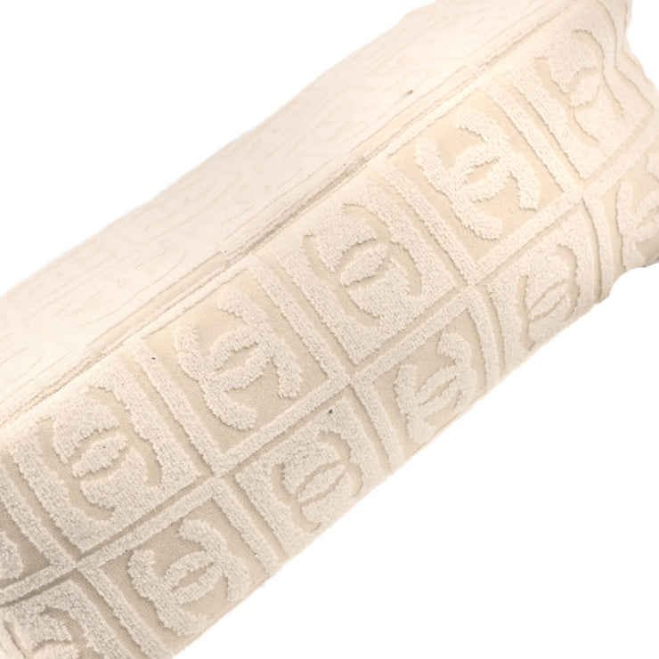 Chanel White Cotton Handbag