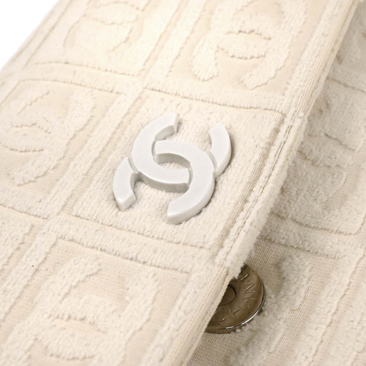Chanel White Cotton Handbag